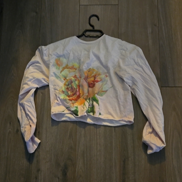 Crop top lover taylor swift merch, rose and made out of cotton rare - Picture 1 of 3